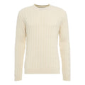 Maglione in maglia intrecciata #bianco