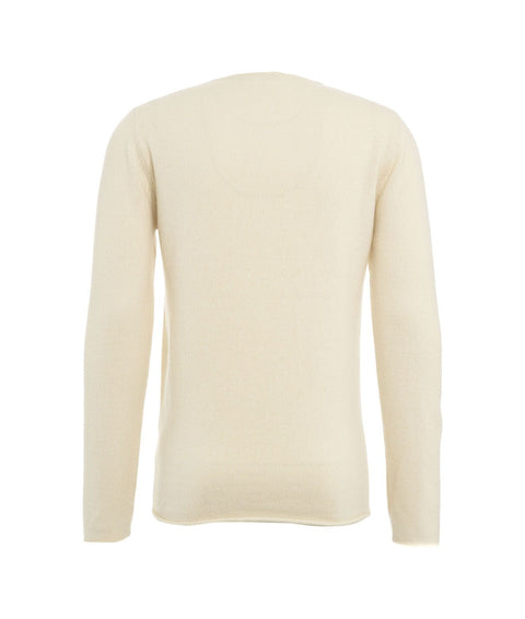 Maglia in upcycled cashmere #bianco