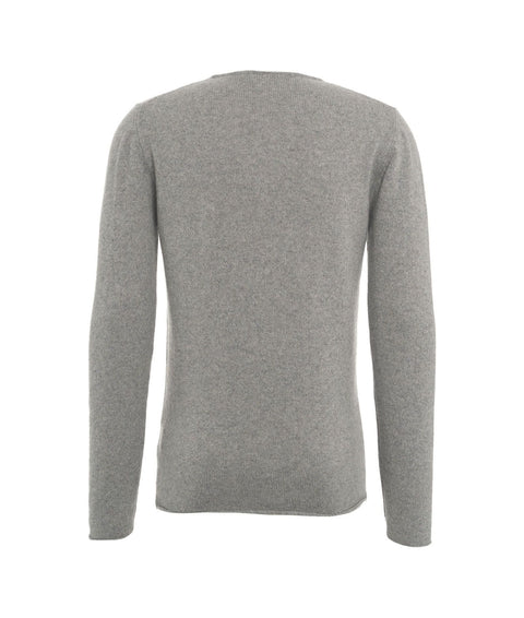 Maglia in upcycled cashmere #grigio