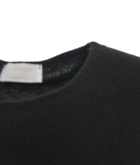 Maglia in upcycled cashmere #nero