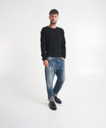 Maglia in upcycled cashmere #nero