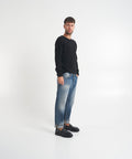 Maglia in upcycled cashmere #nero