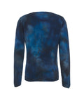 Maglione in cashmere tie dye #blu