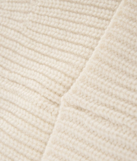 Berretto a maglia in cashmere #bianco