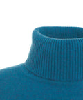 Maglia dolcevita in cashmere #blu