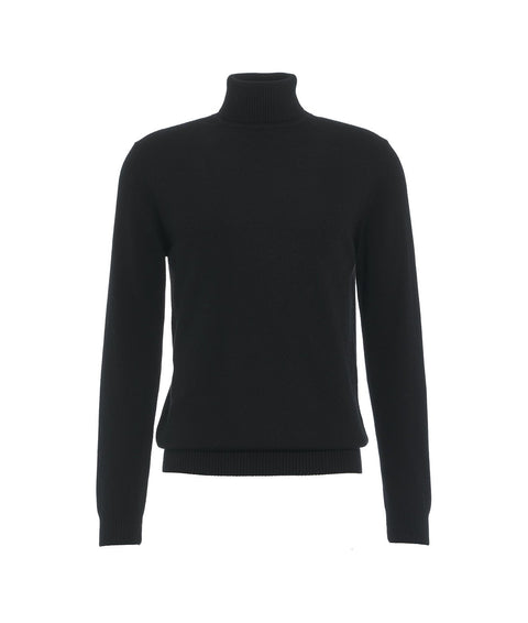 Maglia dolcevita in cashmere #nero