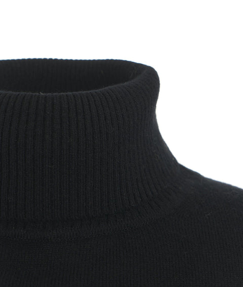 Maglia dolcevita in cashmere #nero