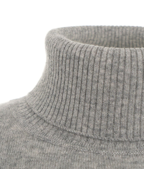 Maglia dolcevita in cashmere #grigio