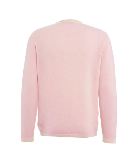 Maglione in merino e cashmere #rosa