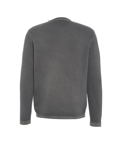 Maglione in merino e cashmere #grigio