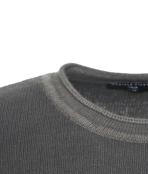 Maglione in merino e cashmere #grigio