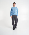 Maglione in merino e cashmere #blu