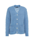 Cardigan in maglia grossa #blu