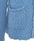 Cardigan in maglia grossa #blu