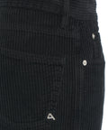 Pantaloni high waist in velluto a coste “Lola #nero