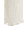 Pantaloni super high waist in velluto a coste 'Lola' #bianco