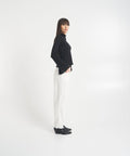 Pantaloni super high waist in velluto a coste 'Lola' #bianco