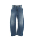 Jeans curved 'Aida Crop' #blu