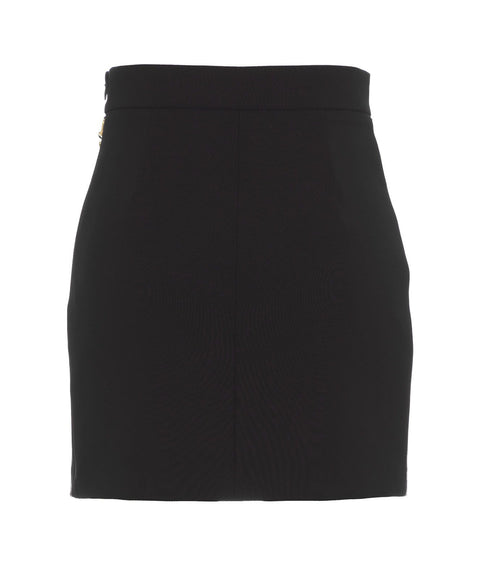 Minigonna in crêpe stretch #nero