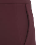 Shorts in crêpe stretch con morsetto #rosso