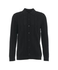 Cardigan a maglia in lana merino #nero