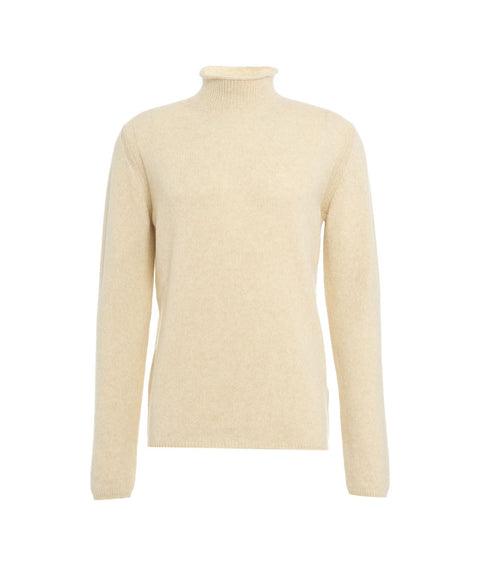 Dolcevita in lana merino #beige