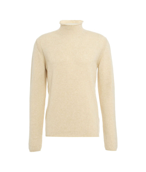 Dolcevita in lana merino #beige