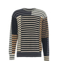 Maglione in maglia a righe #blu