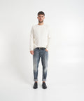 Maglione fluffy in maglia #bianco