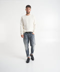 Maglione fluffy in maglia #bianco