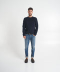 Maglione fluffy in maglia #blu