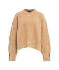 Maglione con cucitura laterale aperta #beige