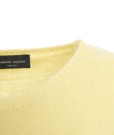 Maglia in angora #giallo