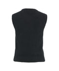 Gilet in misto angora #nero