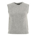 Gilet in misto angora #grigio