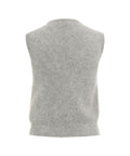 Gilet in misto angora #grigio