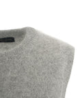 Gilet in misto angora #grigio