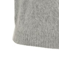 Gilet in misto angora #grigio