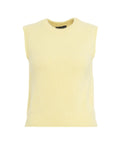 Gilet in misto angora #giallo