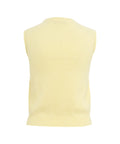 Gilet in misto angora #giallo