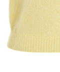 Gilet in misto angora #giallo