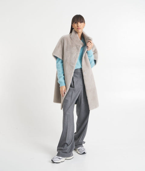 Cardigan in angora #blu