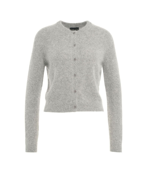 Cardigan in angora #grigio