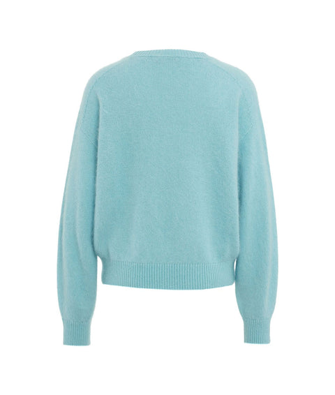 Maglia in angora #blu