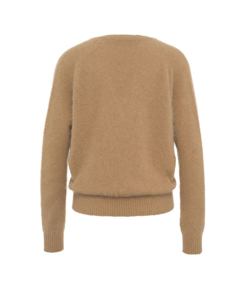 Maglione in angora #marrone