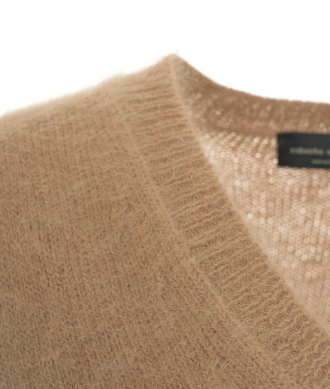 Maglione in angora #marrone