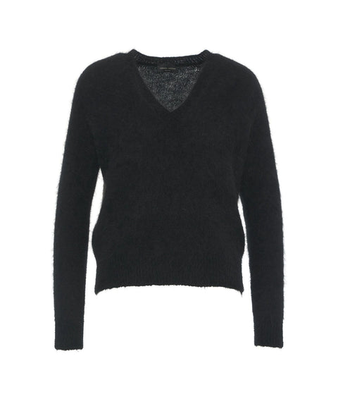 Maglione in angora #nero