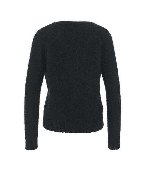 Maglione in angora #nero