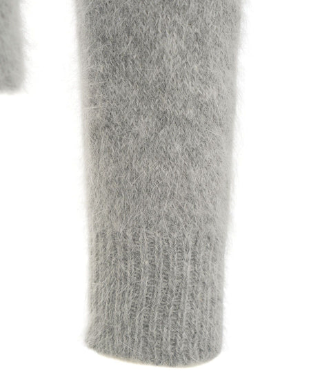 Maglione in angora #grigio