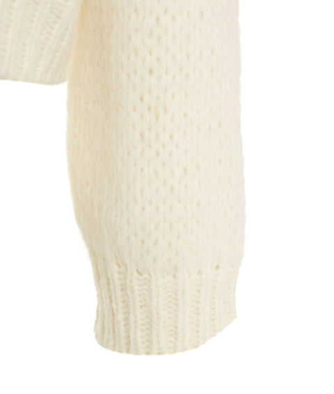 Maglia in alpaca #bianco